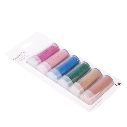 6 Packs: 6 ct. (36 total) Jewel Tones Mica Powder by Recollections™